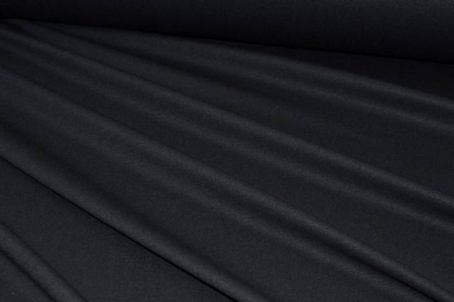 Vendita on line tessuto maglina viscosa interlock nero - tessuti abbigliamento magline / jersey/tessuto in
