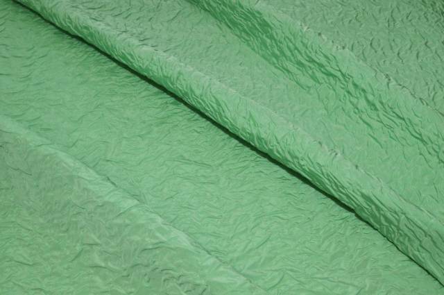 Vendita on line tessuto taffeta goffrato verde pastello - occasioni e scampoli