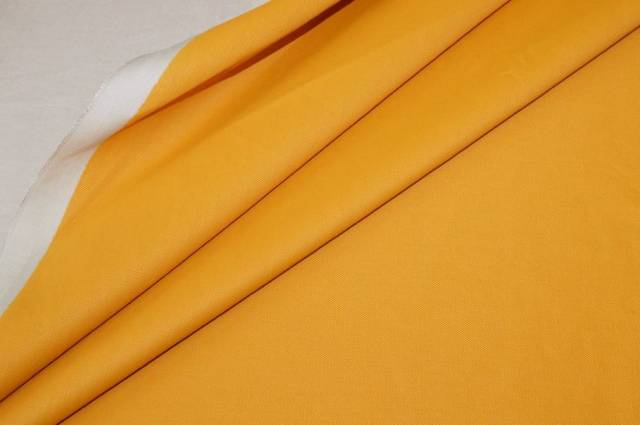Vendita on line tessuto gabardine cotone impermeabile giallo - occasioni e scampoli