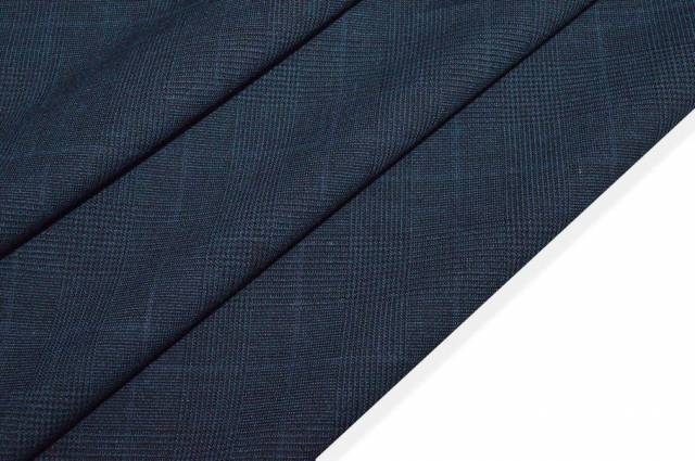 Vendita on line tessuto lana stretch principe di galles blu - tessuti abbigliamento lana scozzesi e quadri