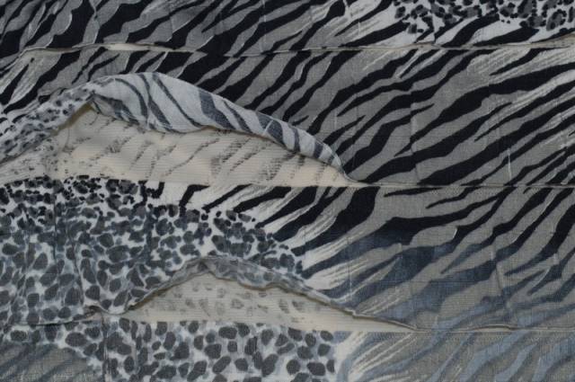 Vendita on line maglina a balze 103 zebrata - tessuti abbigliamento poliestere 