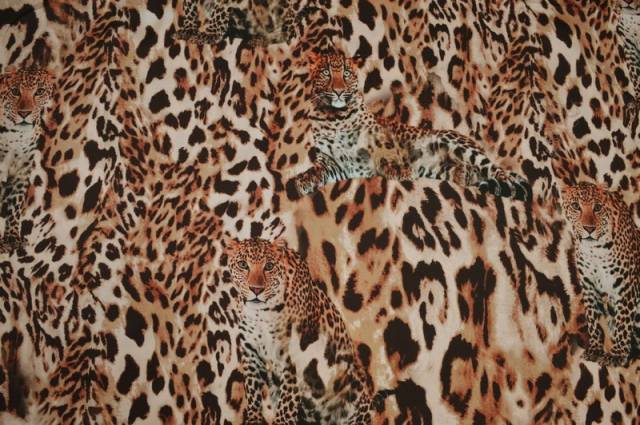 Vendita on line rasatello stretch giaguaro 610 - tessuti abbigliamento poliestere fantasia