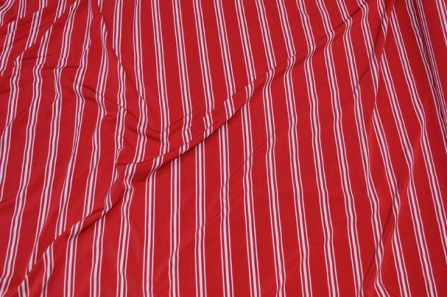 Vendita on line maglina in viscosa riga rossa - tessuti abbigliamento viscosa