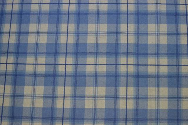 Vendita on line tessuto cotone panama scacco azzurro - tessuti arredo casa per tovaglie per a quadri e tirolesi