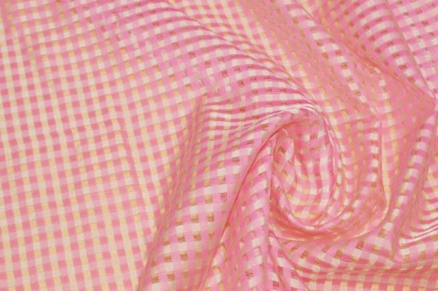 Vendita on line tessuto tenda scacchetto rosa - tessuti per in offerta