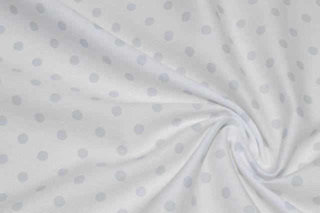 Vendita on line tessuto cotone piquet millerighe bollo grigio - ispirazioni neonati e bambini fantasia