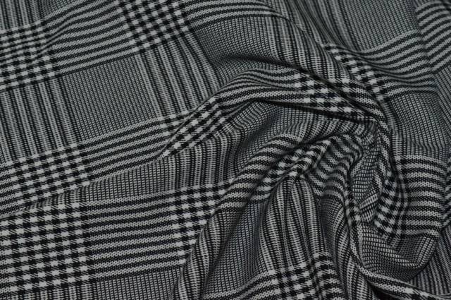 Vendita on line tessuto principe di galles grigio - tessuti abbigliamento scacchi e scozzesi streatch