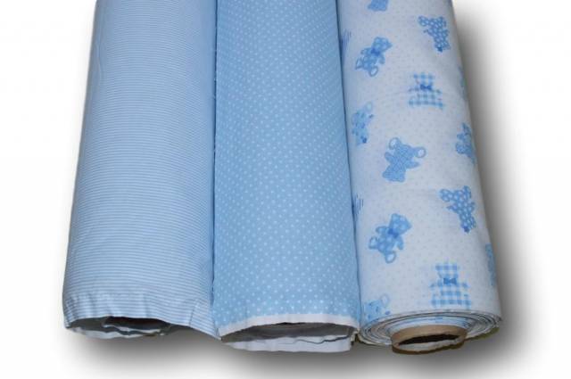 Vendita on line coordinati cotone azzurro bimbo - ispirazioni neonati e bambini 