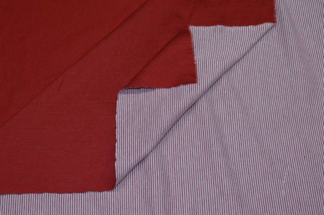 Vendita on line tessuto jersey cotone double-face rosso - tessuti abbigliamento