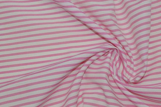 Vendita on line tessuto cotone camicia rigato rosa - cotoni batista/camiceria