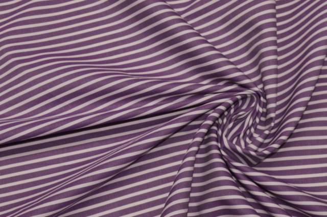 Vendita on line tessuto cotone camicia rigato viola - cotoni batista/camiceria