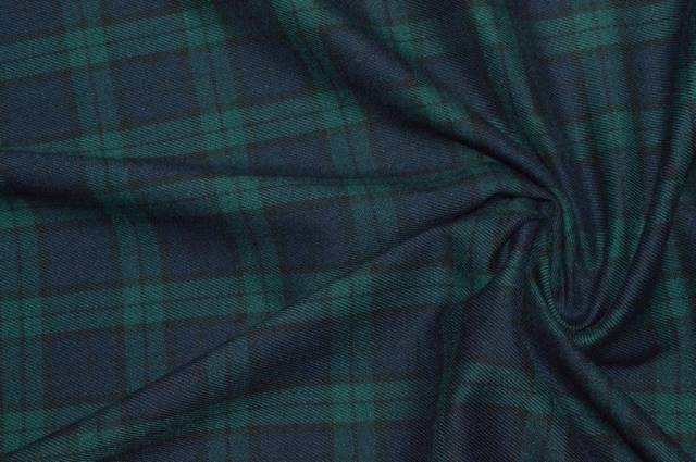 Vendita on line tessuto tartan streatch verde/blu - tessuti abbigliamento scacchi e scozzesi streatch