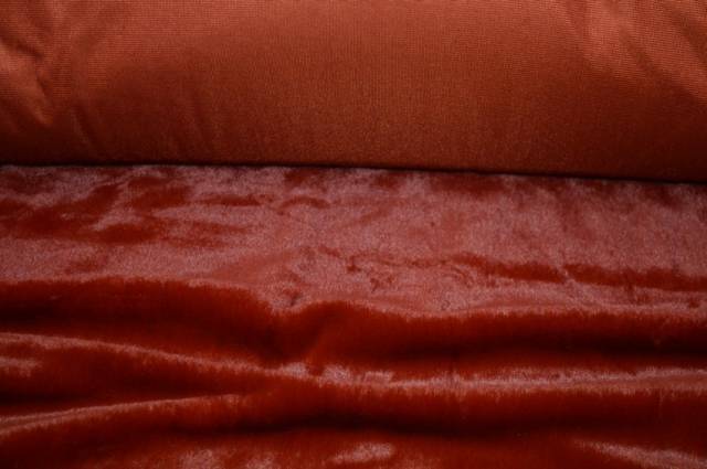 Vendita on line pelliccia sintetica rosso mattone - occasioni e scampoli