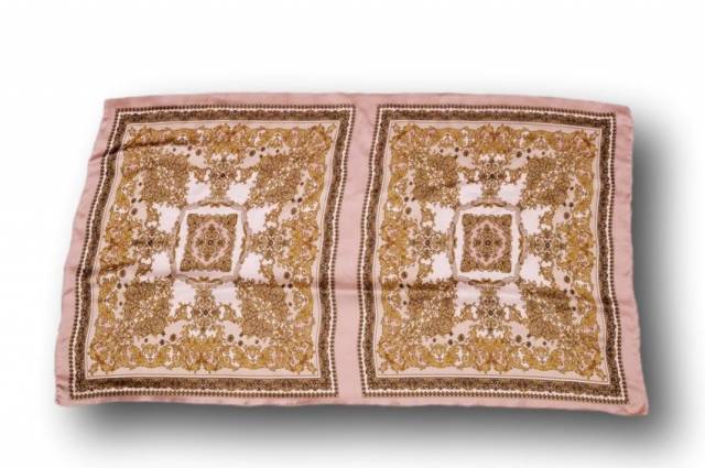 Vendita on line scampolo pannelli raso foulard rosa - occasioni e scampoli tessuti