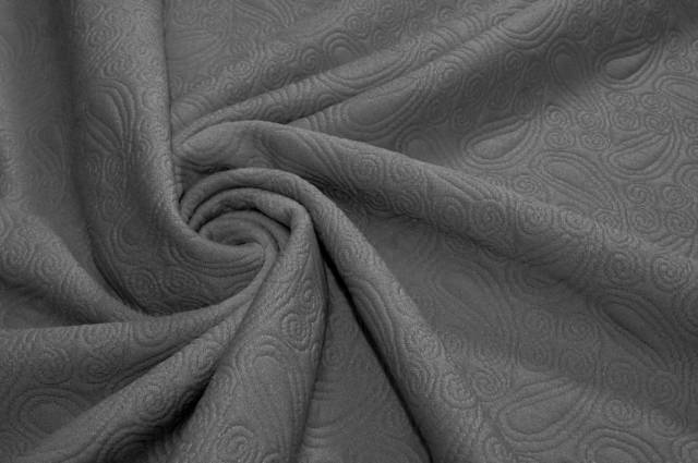Vendita on line tessuto jersey operato grigio - tessuti abbigliamento magline / jersey/tessuto in fantasia