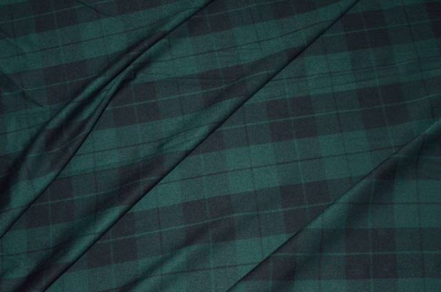 Vendita on line tessuto tartan verde nero - tessuti abbigliamento scacchi e scozzesi streatch