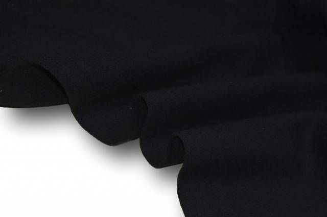 Vendita on line scampolo cappotto nero - tessuti abbigliamento lana cappotti/panno/lana
