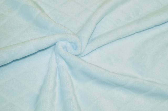 Vendita on line tessuto pile operato rombo azzurro - tessuti abbigliamento in pile