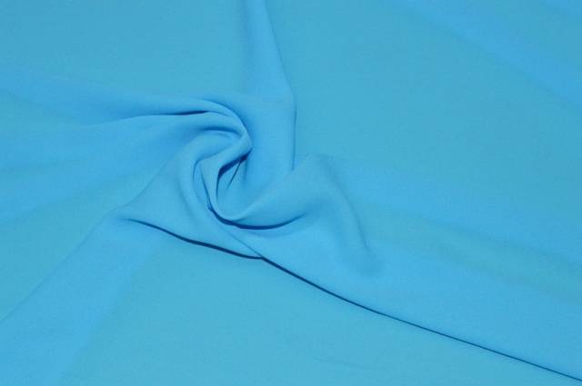 Vendita on line tessuto crepe de chine azzurro - tessuti abbigliamento poliestere 