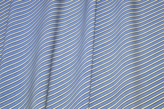 Vendita on line tessuto misto lana cotone riga bianca azzurra 83 - cotoni batista/camiceria