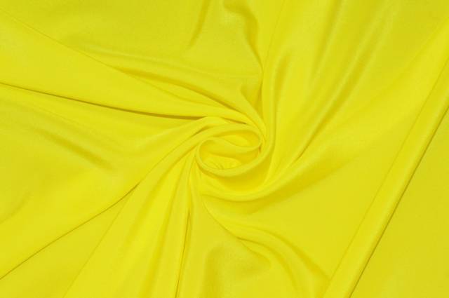 Vendita on line tessuto crepe de chine giallo flou - tessuti abbigliamento poliestere 