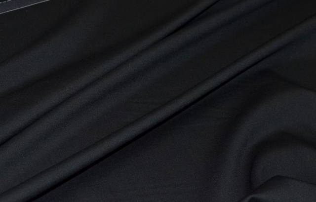 Vendita on line tessuto faille pura lana nero - tessuti abbigliamento lana uomo/tailleur