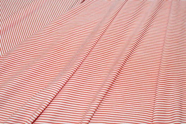 Vendita on line tessuto maglina viscosa micro righino rosso - tessuti abbigliamento magline / jersey/tessuto in