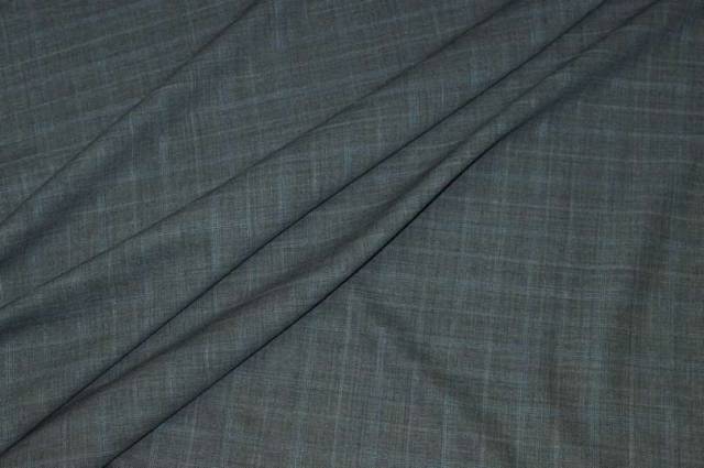 Vendita on line tessuto tasmania pura lana finestrato grigio riga azzurra - prodotti