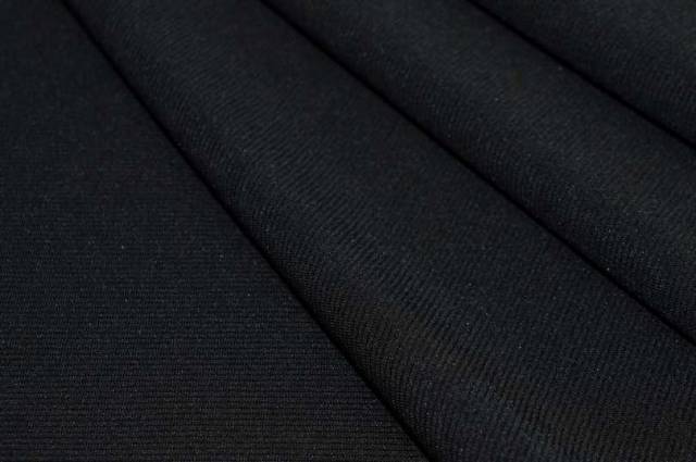 Vendita on line tessuto jersey bielastico micro costina nero - prodotti