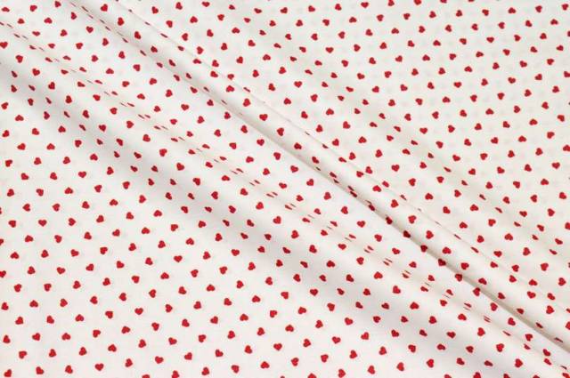 Vendita on line tessuto cotone cuoricini rosso - ispirazioni neonati e bambini cotoni/lenzuolini fantasia