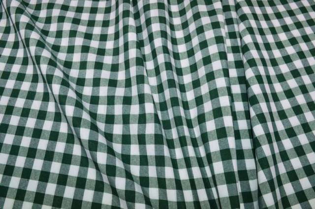 Vendita on line tessuto campagnolo misto cotone scacco verde h cm 285 - tessuti arredo casa country scacchi-righe-uniti