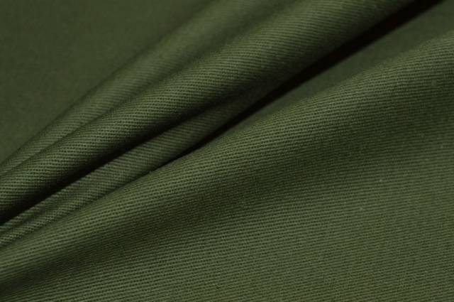 Vendita on line tessuto gabardine puro cotone verde militare - prodotti