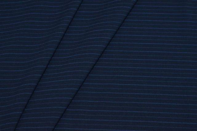 Vendita on line tessuto pura lana rigatino azzurro - tessuti abbigliamento lana