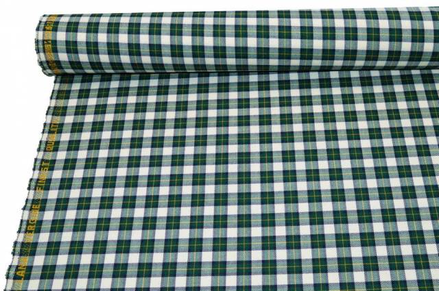 Vendita on line tessuto tartan pura lana scacco verde - tessuti abbigliamento lana