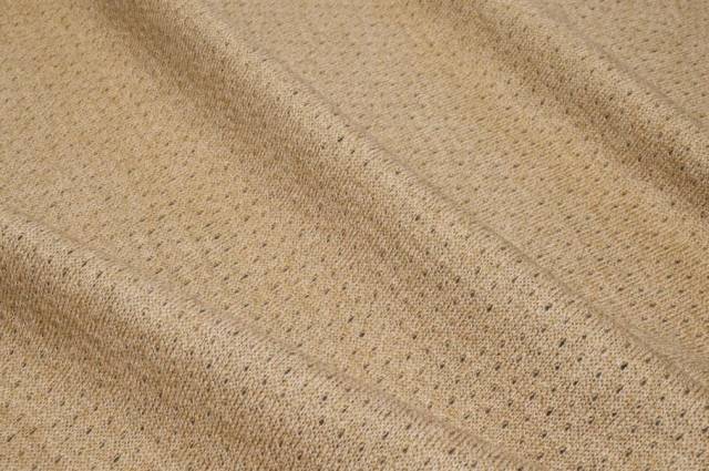Vendita on line tessuto jersey trama effetto maglia beige - tessuti abbigliamento magline / jersey/tessuto in