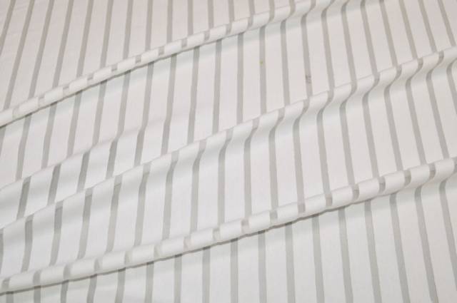 Vendita on line tessuto maglina riga semicoprente bianca - tessuti abbigliamento magline / jersey/tessuto in fantasia