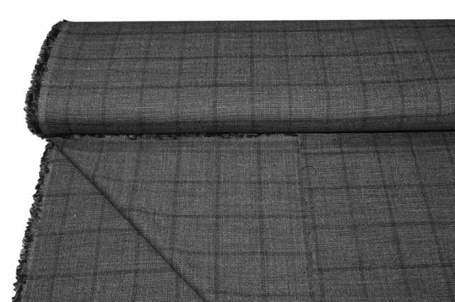 Vendita on line tessuto lana stretch finestrato grigio - prodotti